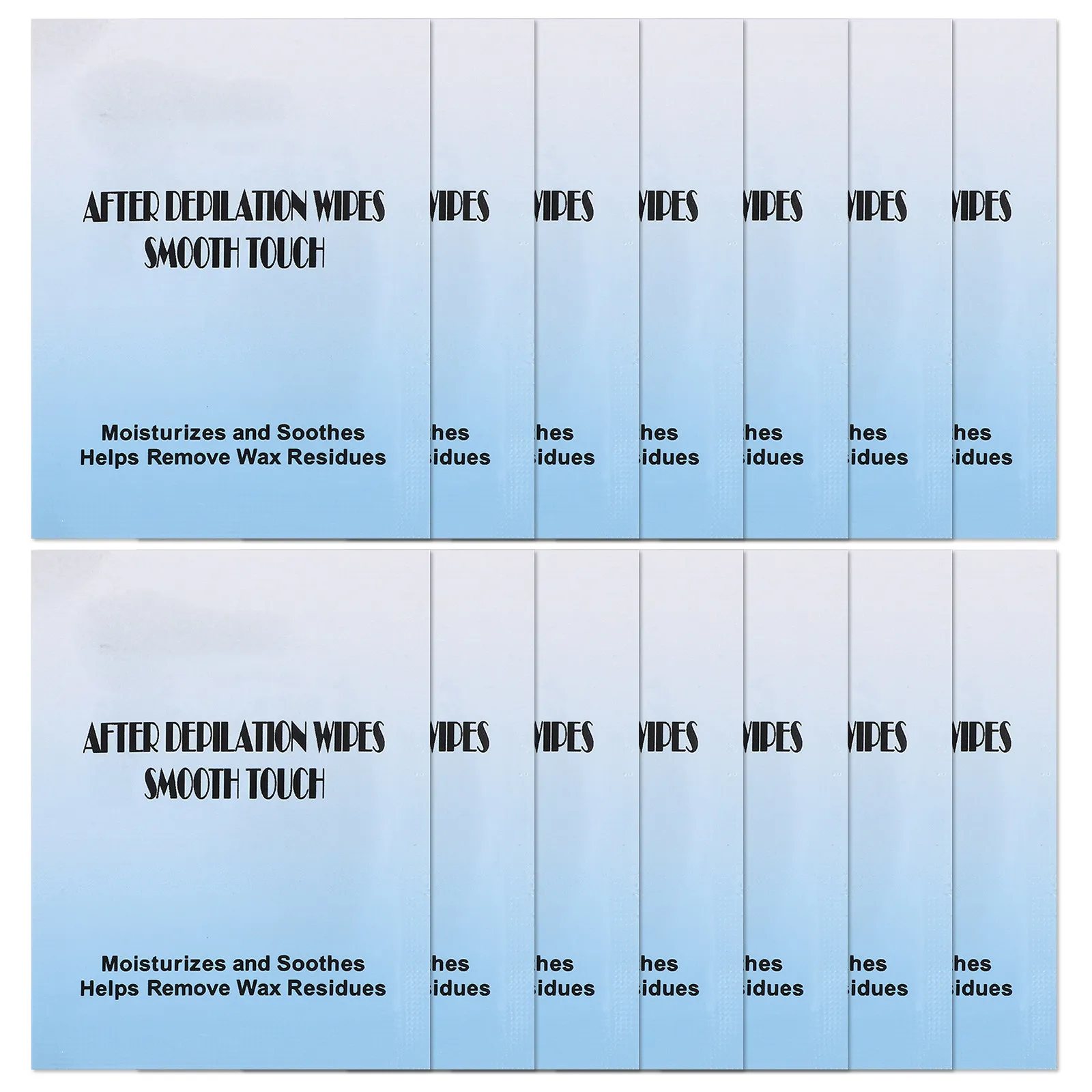 

20Pcs Post Wax Fast Acting Cleansing Tissues for Body Facial Hair Removal Softness and Wax Strips