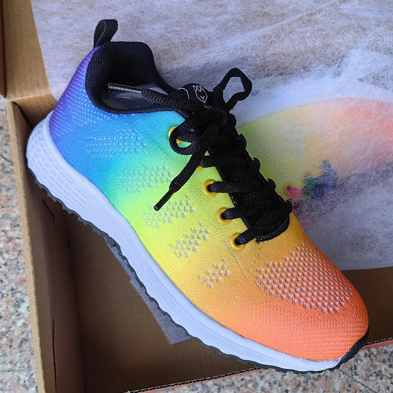 

Женская трендовая летняя повседневная обувь, женская спортивная обувь на платформе, дышащие женские кроссовки, распродажа, женская обувь