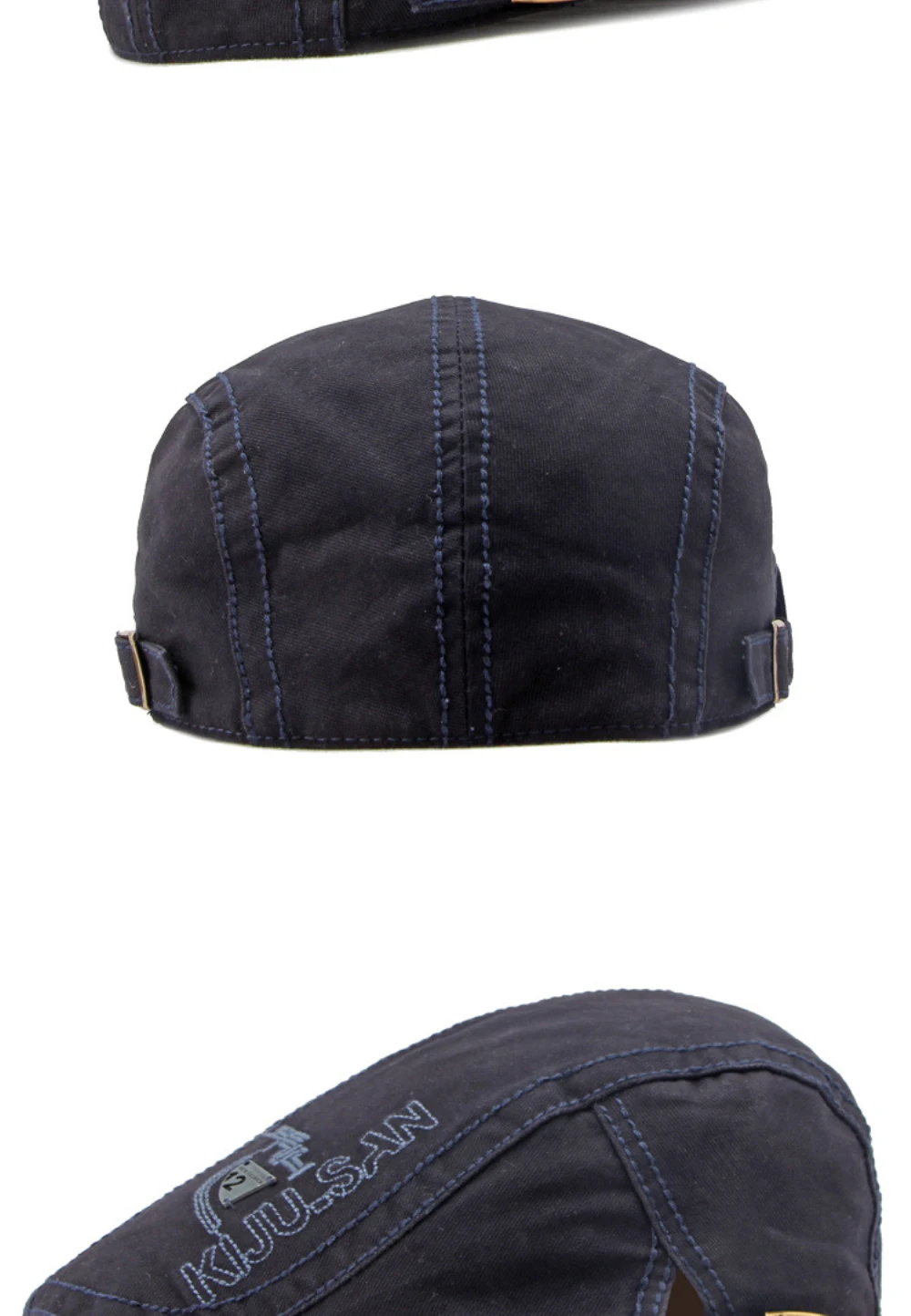 HT4636 Baskenmützen 100% Baumwolle Frühling Sommer Mütze für Herren Damen Künstler Maler Baskenmütze Herren Damen Ivy Flat Cap Verstellbare Baskenmütze – Detail 8
