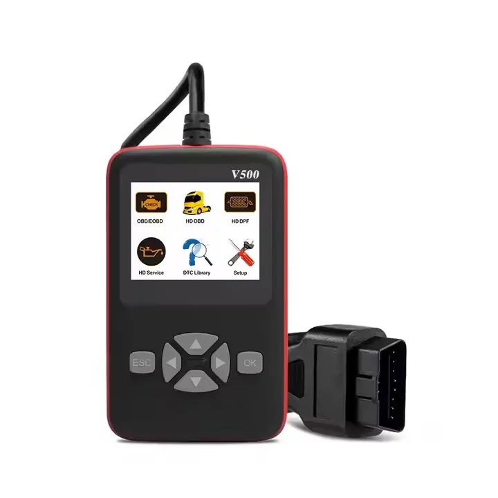 V500 Obd2 Scanner Diagnostic Tool Vehicles Scan Tool for Truck Car Car Check Engine Fault Light Code Reader with Reset Clear