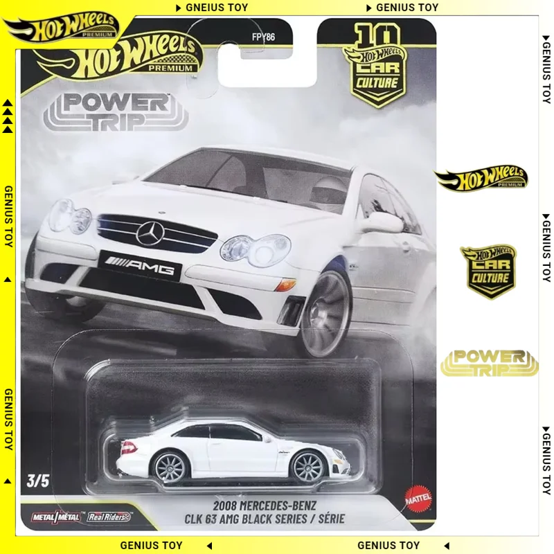 

Коллекционная модель Hot Wheels Premium 2026 Car Culture Power Trip 2008 Mercedes-Benz CLK 63 AMG, масштаб 1:64, литой металлический корпус, игрушка