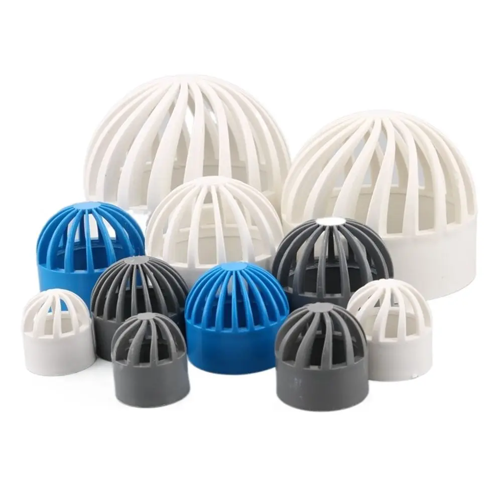 

1/5Pcs PVC Round Air Duct Vent Cover Breathable Cap Lsolation Net Fish Tank Gutter Guard Mesh Water Hose Filter Pipe Connector