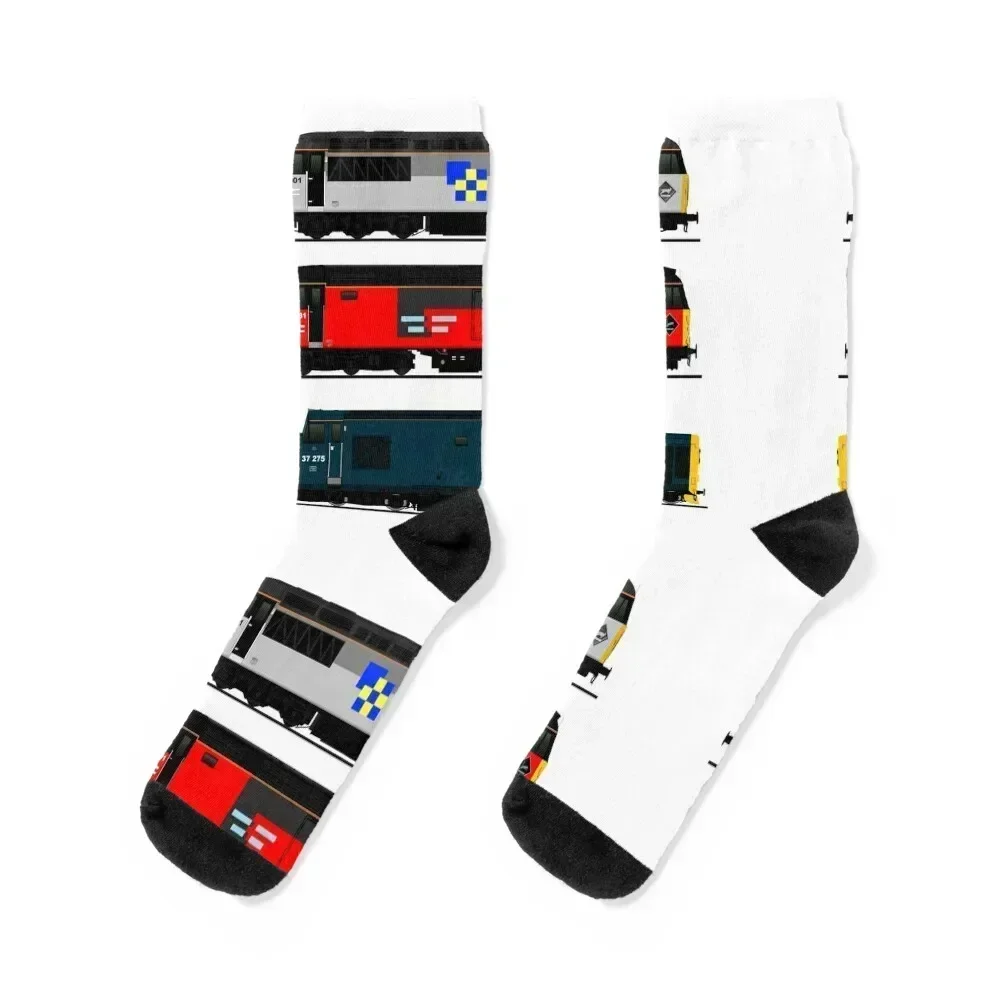 

british rail locomotives Socks anti slip football football shoes hiphop Socks For Men Women's