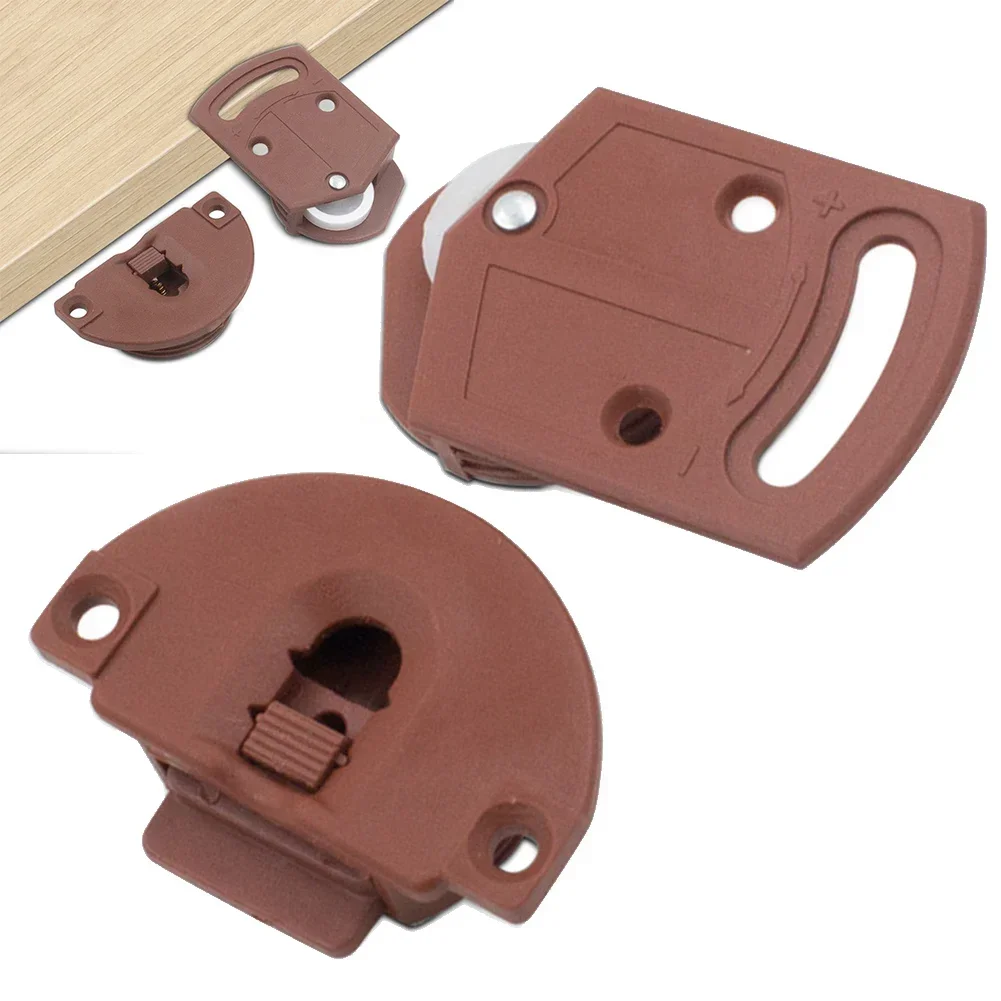 1 Set ABS Wheel Single Pulley Furniture Sliding Door Roller Set Adjustable For  Cupboard Hardware Parts Nylon Mute Pulley