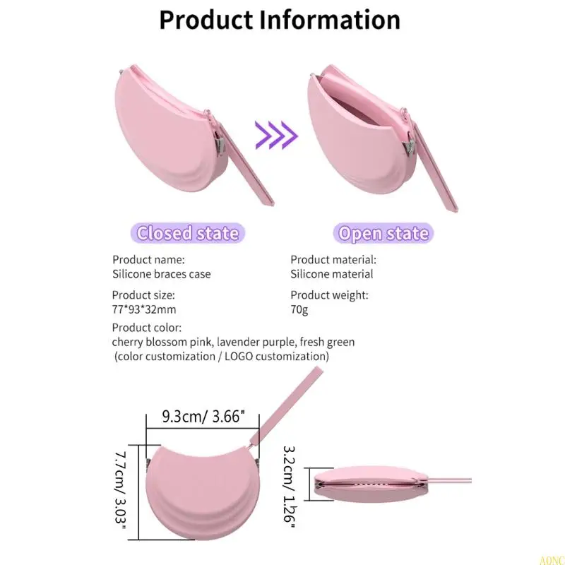 A0NC мягкий силиконовый ортодонтический корпус корпус во рту.