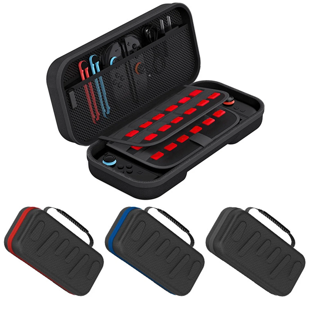 FORW-For Nintendo Switch 2 Carrying Case Travel Case With Game Cartridge Slots Portable Protective Bag