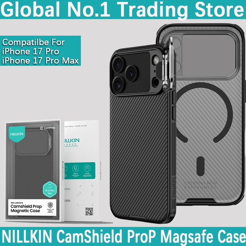 

NILLKIN For iPhone 17 Pro Max CamShield Prop Magnetic Anti fall airbag phone case lens cover bracket Magsafe protective cover