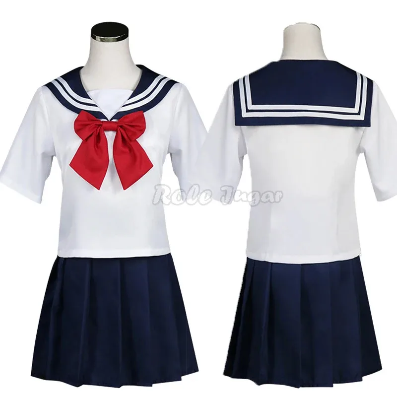 Game Yandere Simulator Cosplay Costume Ayano Aishi Uniforms Yandere-chan JK School Uniform Women Outfit Sailor Suit C36C92