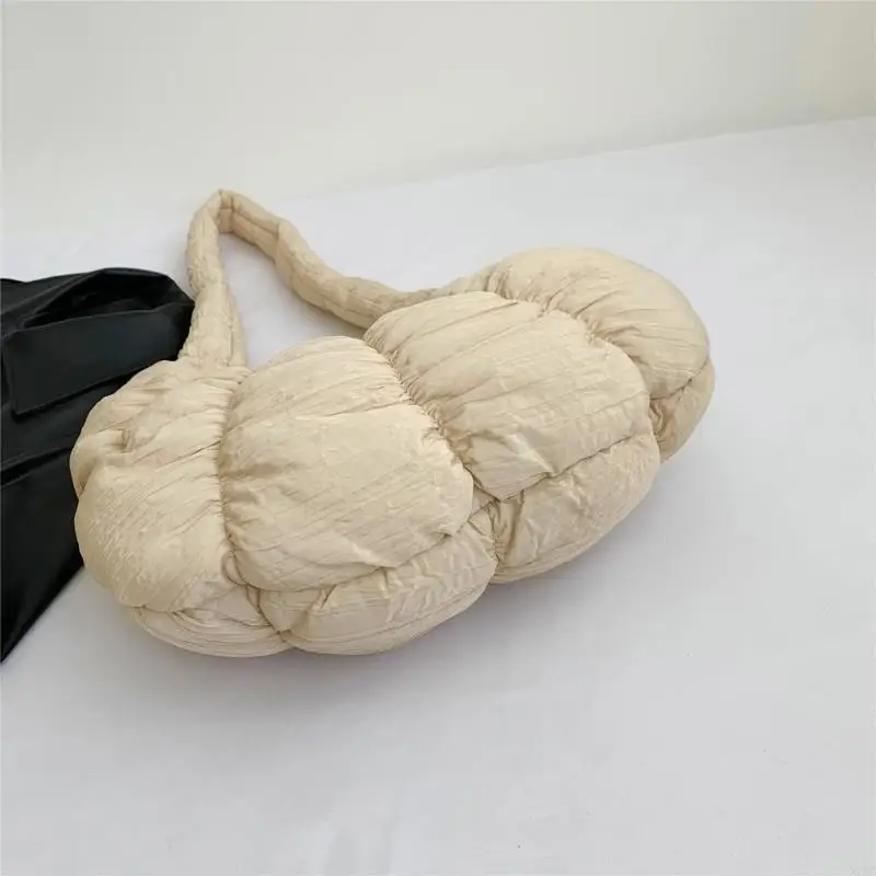

X7XC Pleated Cloud Bag Fashion Dumpling Bags Large Capacity Shoulder Bags