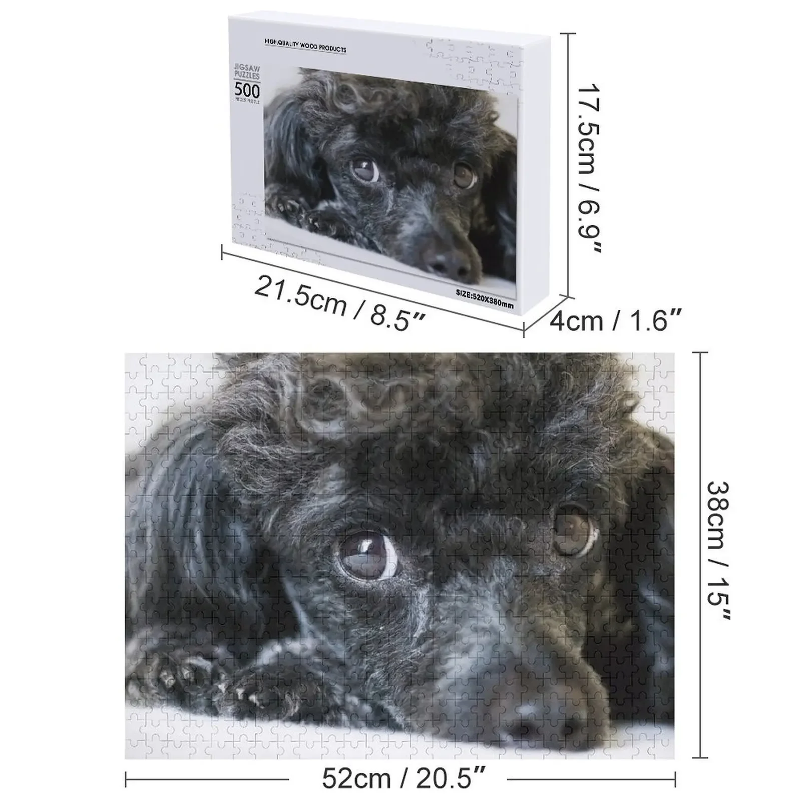 Poodle Jigsaw Puzzle Personalized Gift Jigsaw Custom Customized Kids Gift Personalized Photo Gift Puzzle
