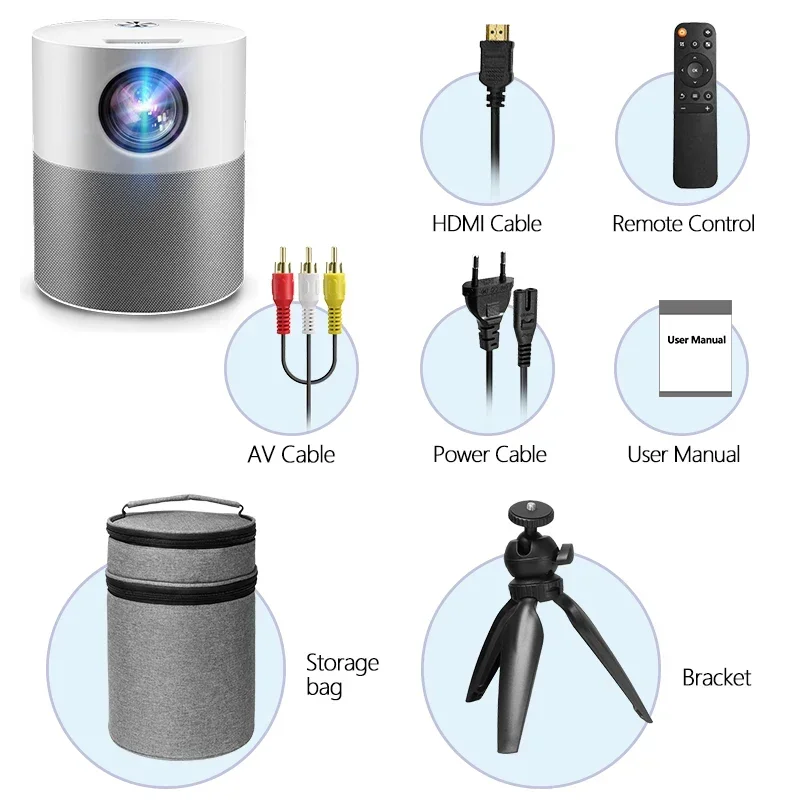 انخفاض الشحن P40 المحمول 5000 لومينز الأصلي 1080P LCD LED كامل HD واي فاي فيلم السينما المنزلية جهاز عرض صغير محمول