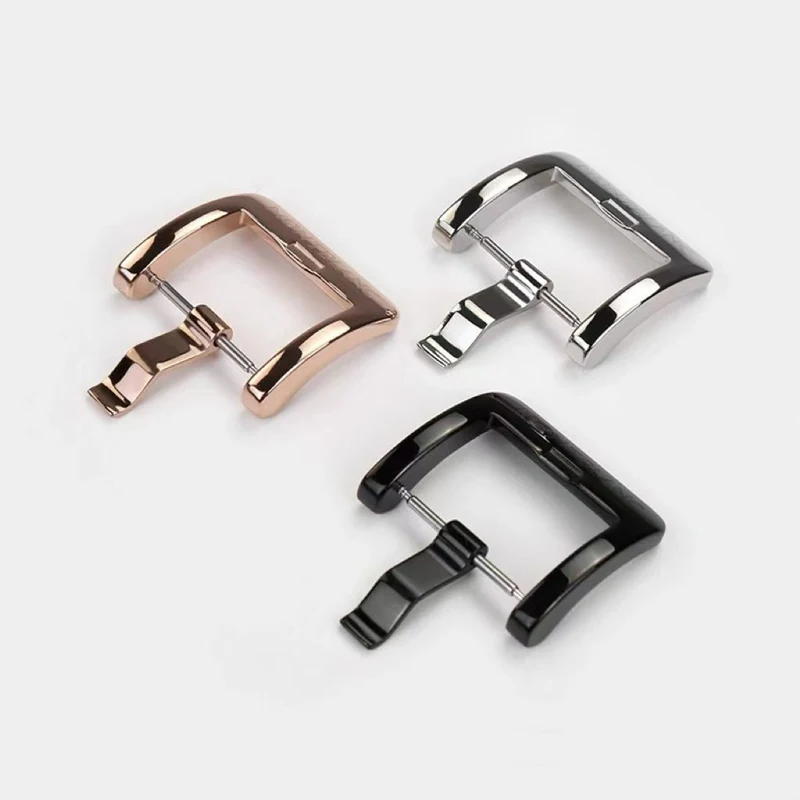 FUYIJIA Luxury Custom M-ONTBLANC Pin Buckle 20MM Belt Clasp Exquisite Polishing And Grinding 316L Stainless Steel Needle Buckle