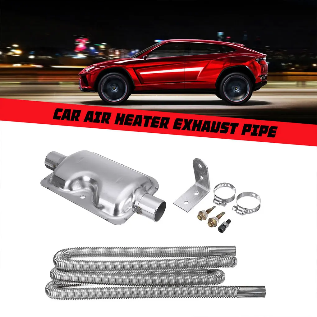 Car Air Heater Exhaust Pipe Stainless Steel Automobile Parking Muffler