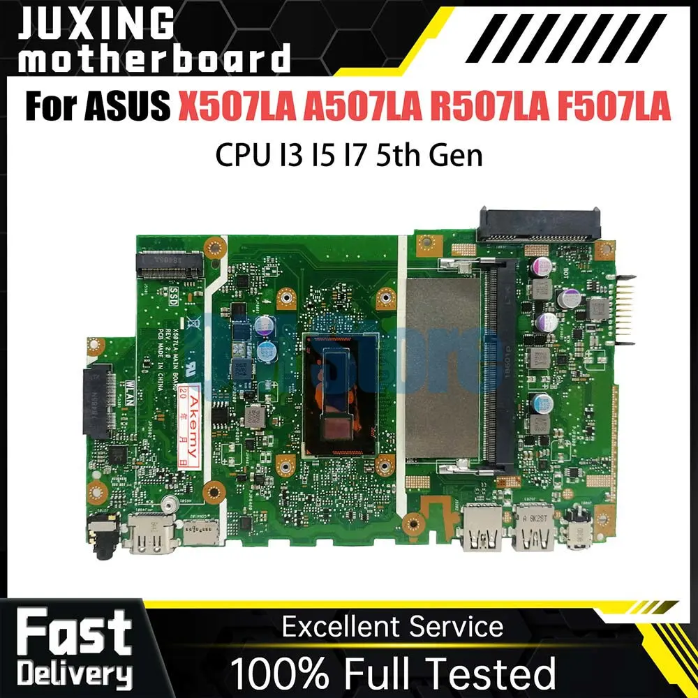 X507LA Notebook Mainboard For ASUS X507L A507LA R507LA F507LA A507L R507L F507L Laptop Motherboard CPU I3 I5 5th Gen