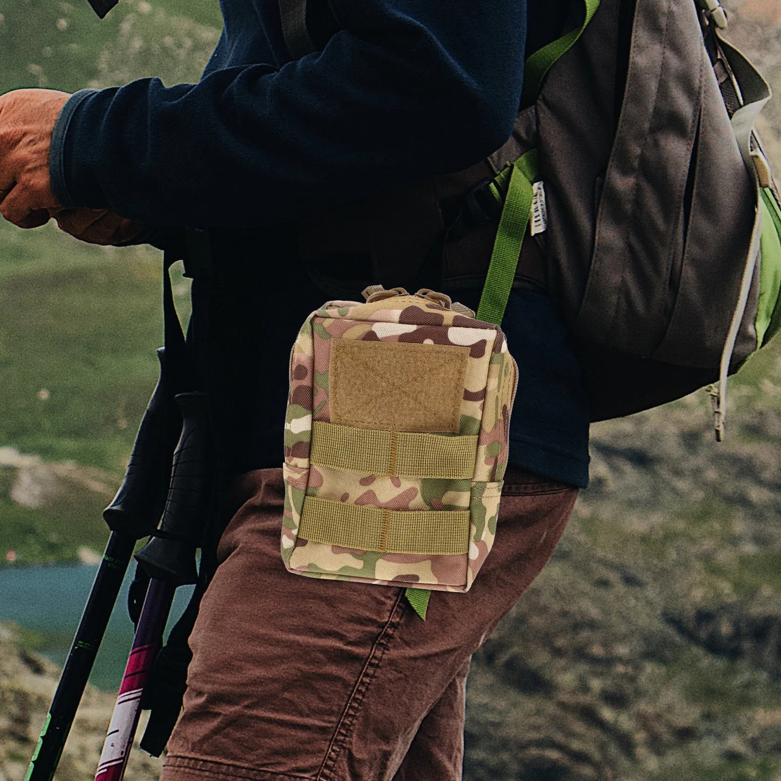 

Водонепроницаемая поясная сумка для активного отдыха, компактная легкая сумка на пояс, держатель для телефона и карт, органайзер для мелких инструментов для походов и кемпинга