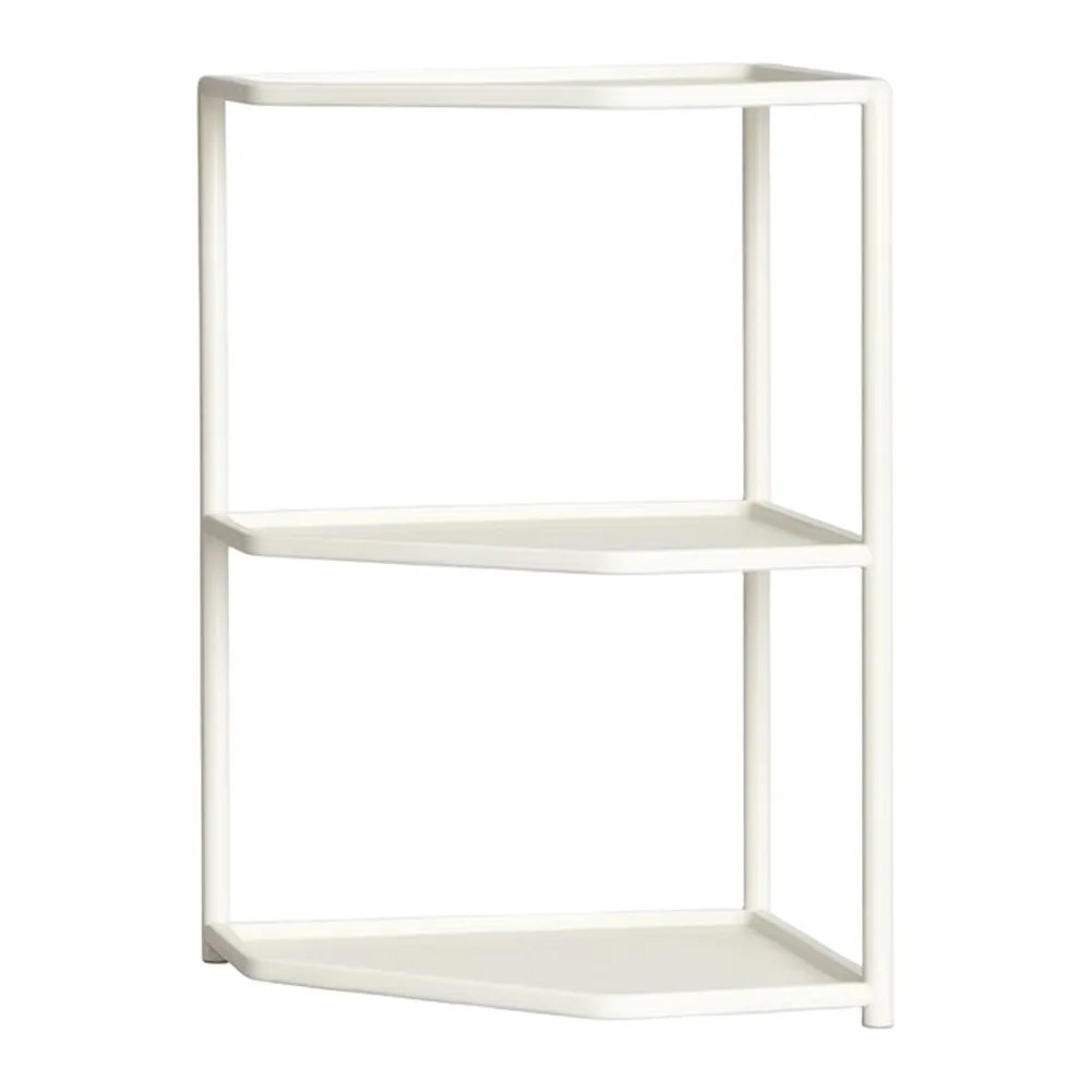 Iron 3 Level Corner Organizer Shelf for Bathroom Use Storing for Skincare Products and Beauty Essentials Together