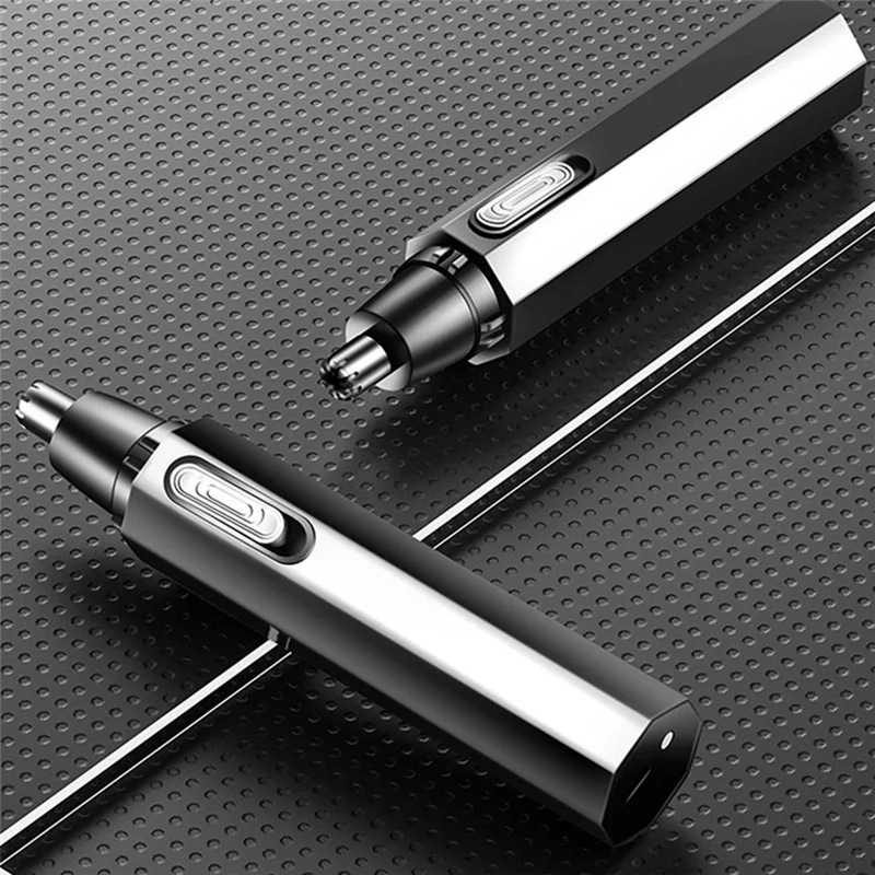 ماكينة تشذيب شعر الأنف للرجال USB قابلة للشحن ماكينة تشذيب شعر الأنف والأذن أداة تشذيب احترافية ماكينة تشذيب شعر الأنف الكهربائية-B27C