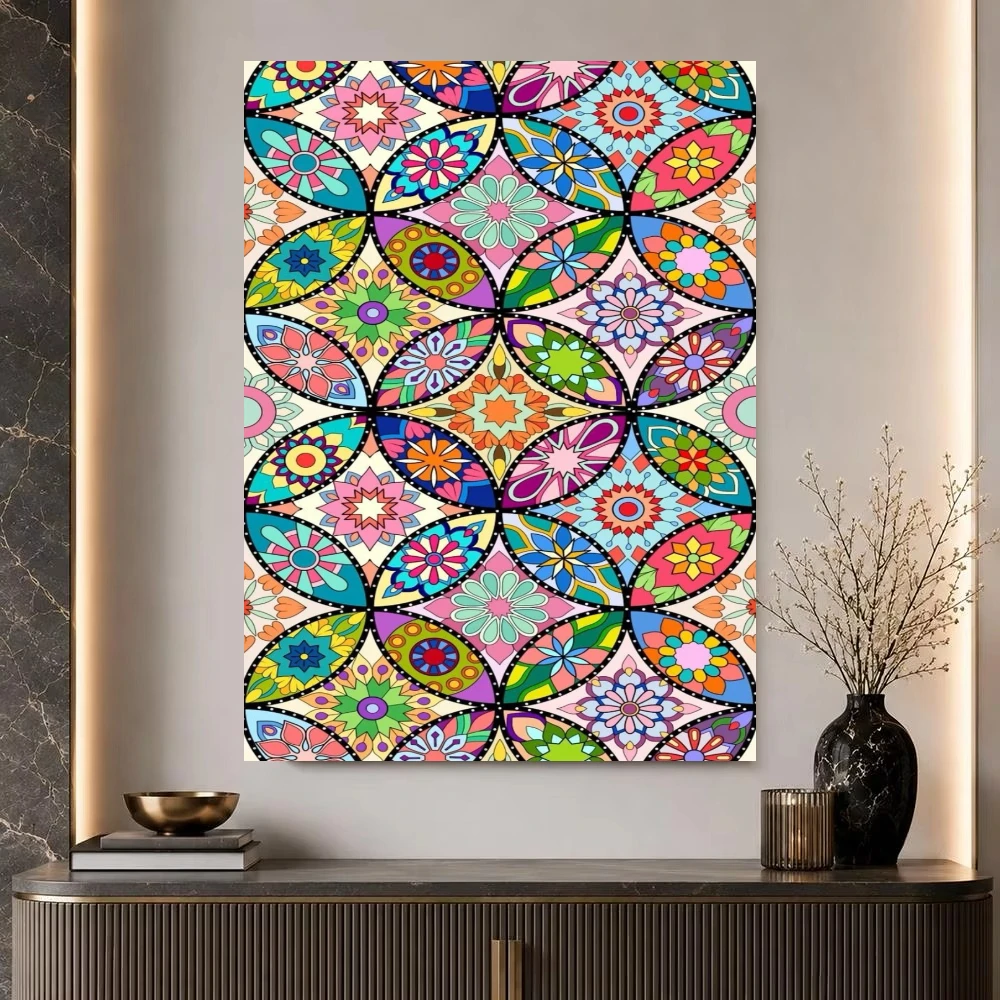 Jigsaw Puzzles Abstract Mandala Geometric Pattern Wall Decor 500/1000/1200/2000 PCS Home Decor for Living Room Bedroom Gift