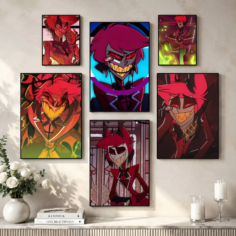 A-Alastor The Radio Demon Poster HD Self Adhesive Waterproof Wall Art Ideal for Home Office Dorm Gift