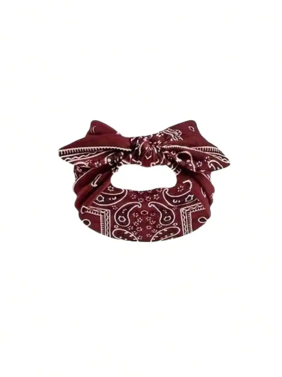 

Paisley Bow Headband For Women Elastic Hair Wrap Sports Outdoor Daily Wear