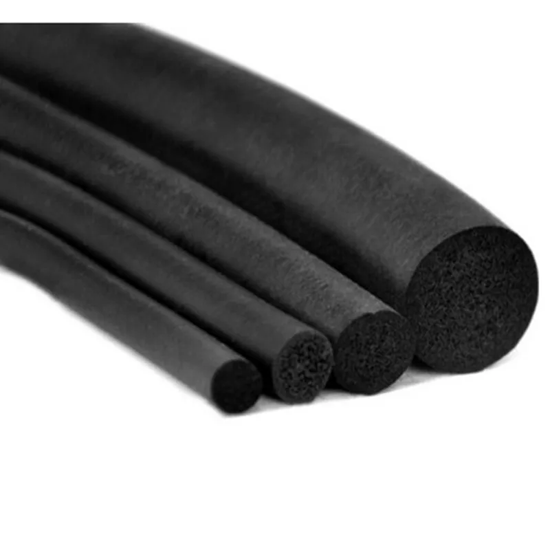 

Black Foamed silicone rubber seal strip Round dia1 1.5 2 3 4 5 6 7 8 mm Oring line cord Foaming rubber molding damper waterproof