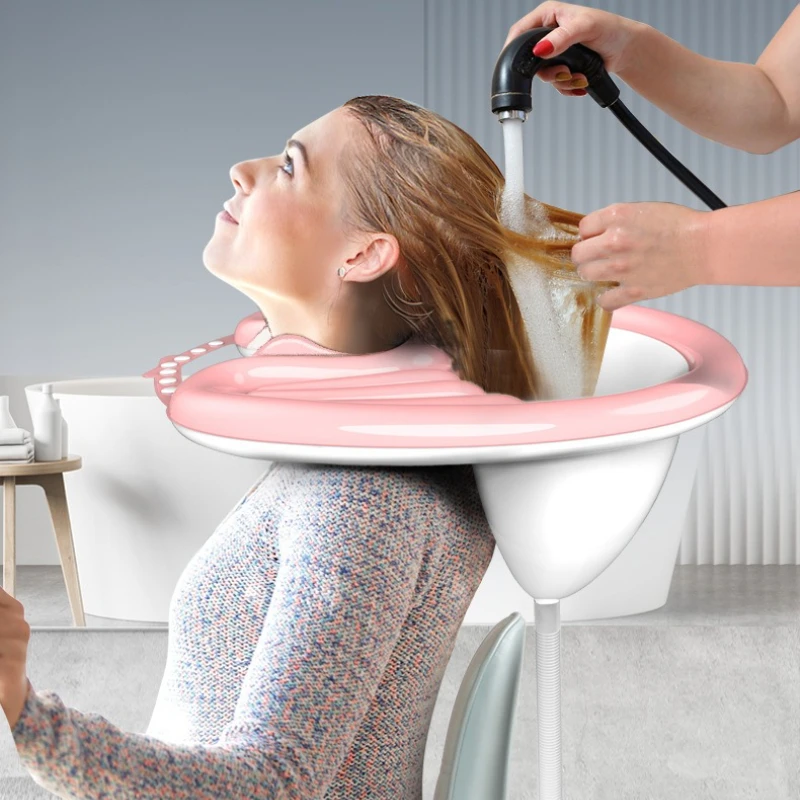 

Надувная раковина для шампуня, складная портативная подушечка для шампуня из ПВХ, спа-ванна для мытья волос, раковина для беременных женщин, пожилых людей, надувная