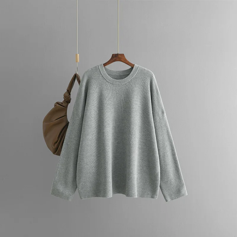 Novo outono inverno pulôveres de malha feminina o pescoço básico vintage casual oversized jumper grosso quente blusas para roupas femininas