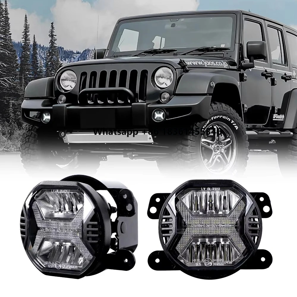 

Светодиодные противотуманные фары Emark Certificate 4 дюйма, круглые, с ДХО, 24 Вт, 5700K, для Wrangler JK TJ LJ Grand Cherokee