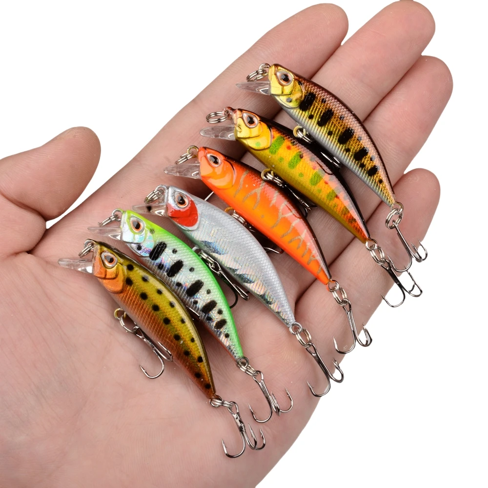 1Pcs 5g Sinking Minnow Wobbler Fishing Lures Jerkbait Bait Perch Pesca Mini Wobblers Fishing Lures Hard Deep Artificial Bait