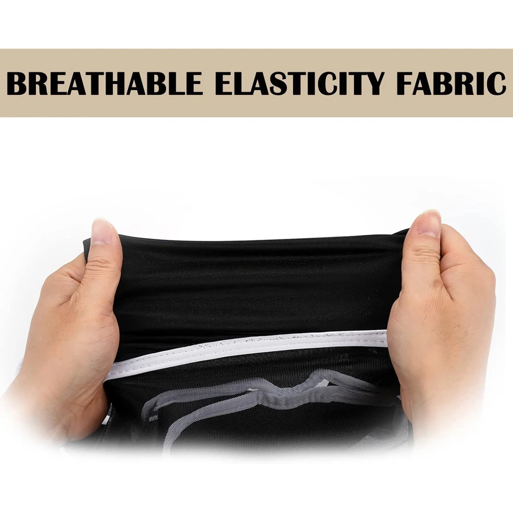 Scudo per gli occhi estivo per cavalli traspirante Visiera per cavalli in rete elastica Comoda maschera per mosche per cavalli per cavalli piccoli, medi e grandi