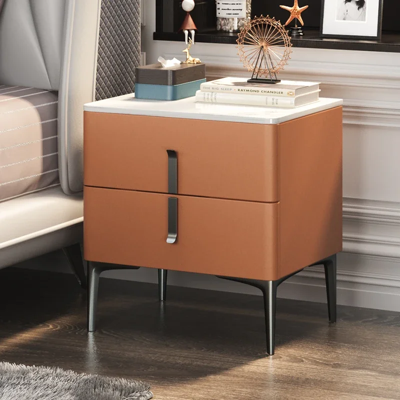 Modern Mobili Camera Da Letto Bedroom Furniture Smart Floating Nightstand Integrated Charging Pad Hidden Storage Compartment