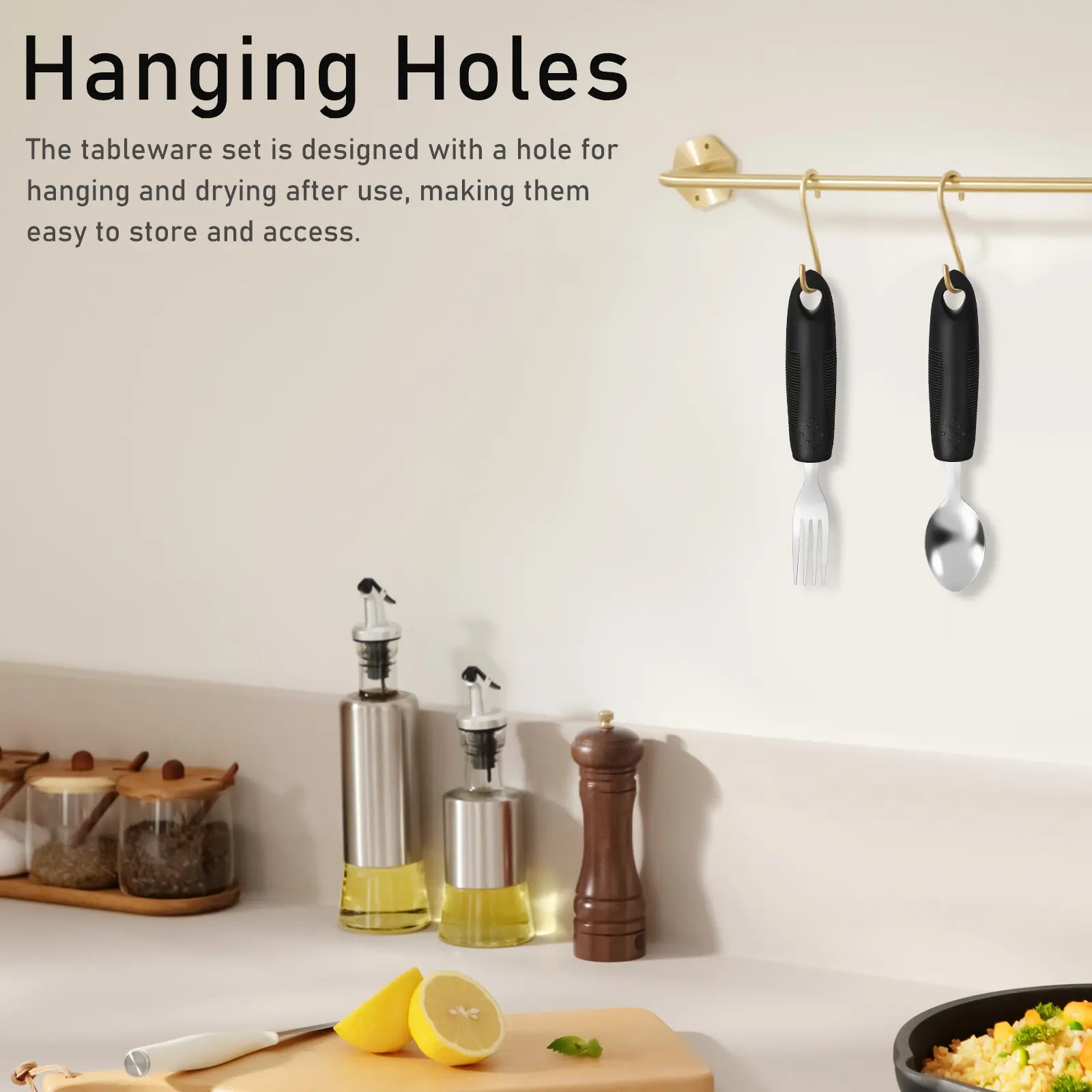 

1Set Weighted Utensils for Tremors Adaptive Tableware Ergonomic Handles Elderly Eating Utensils Stroke Patients Aid