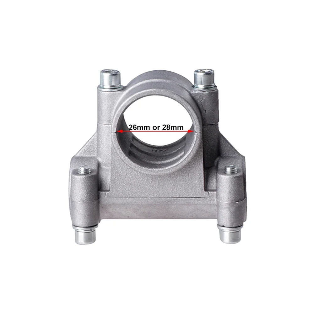 Replacement Aluminum Handle Holder 26/28mm Handle Bracket Clamp Handheld Holder For Portable Strimmer Trimmer Brushcutter Tube