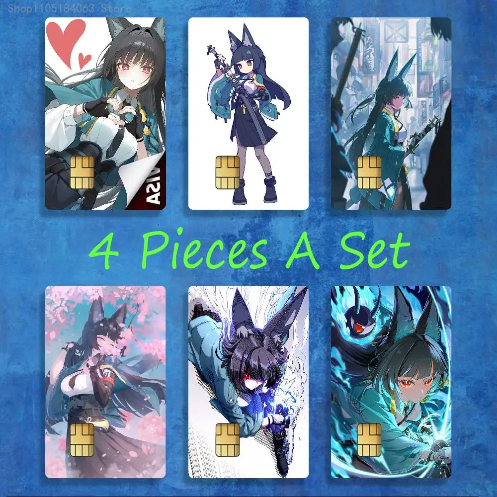 

Hoshimi Miyabi ZZZ Stickers Credit Visa Debit Bank Charge Card Bus Metro Waterproof Sticker Decal Decoration