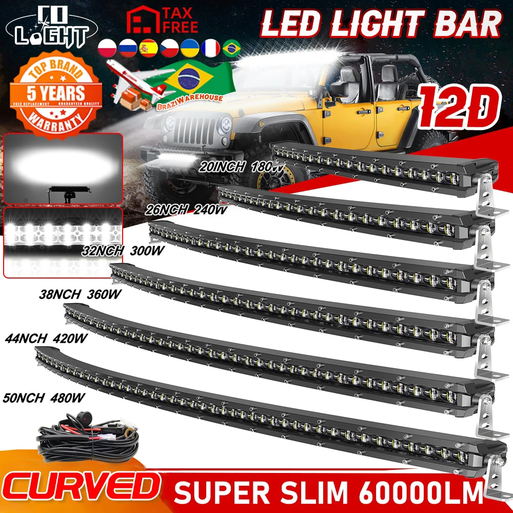 CO LIGHT Super Slim LED Bar Off Road 12V 24V 50