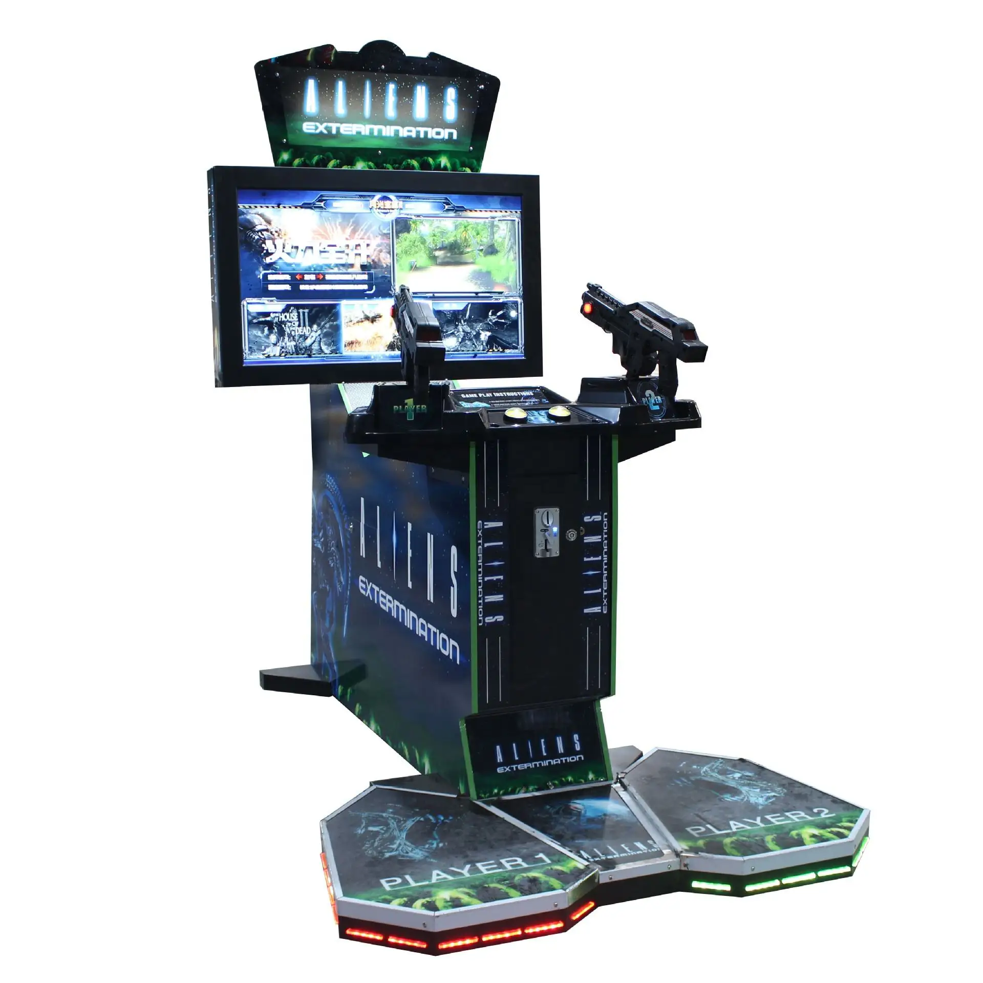 Three-In-One Full Firepower Simulator Video Game Equipment Double Gun Shooting Coin Operated Entertainment Excluding Freight
