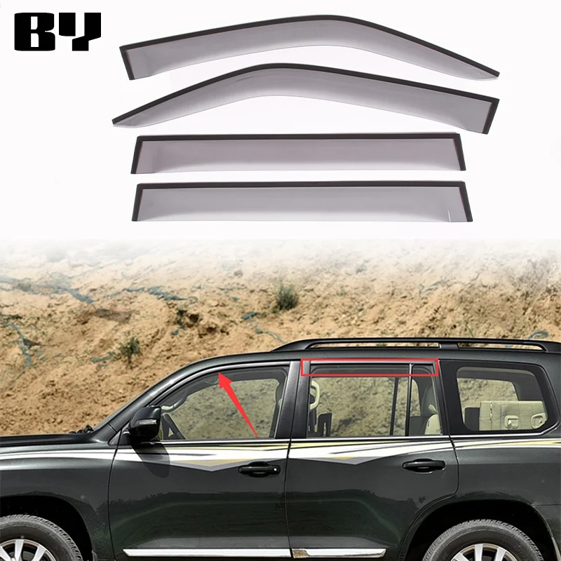 

Car Weathershields Rain Shield For Toyota Land Cruiser LC300 2022-2023 Window Deflector Sun Rain Guard Accessories