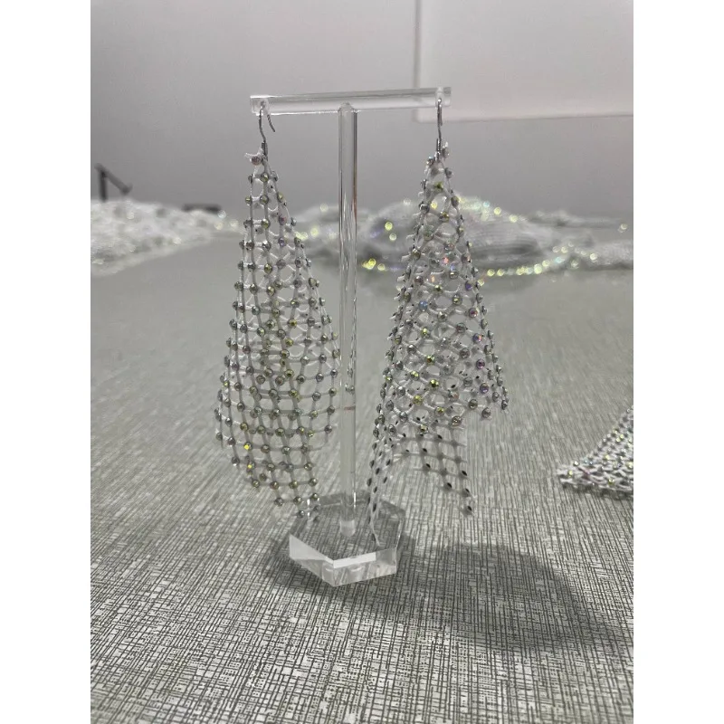 Customized Belly Dance Earrings Handmade Color Diamond Female Dance Performance Accessories Earrings