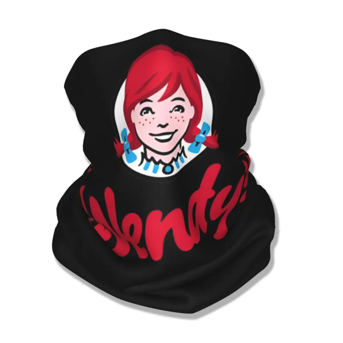 Wendy Fast Food Restaurant Logo Bandana Neck Cover Printed Mask Scarf Multi-use Balaclava Cycling for Men Women Adult All Season