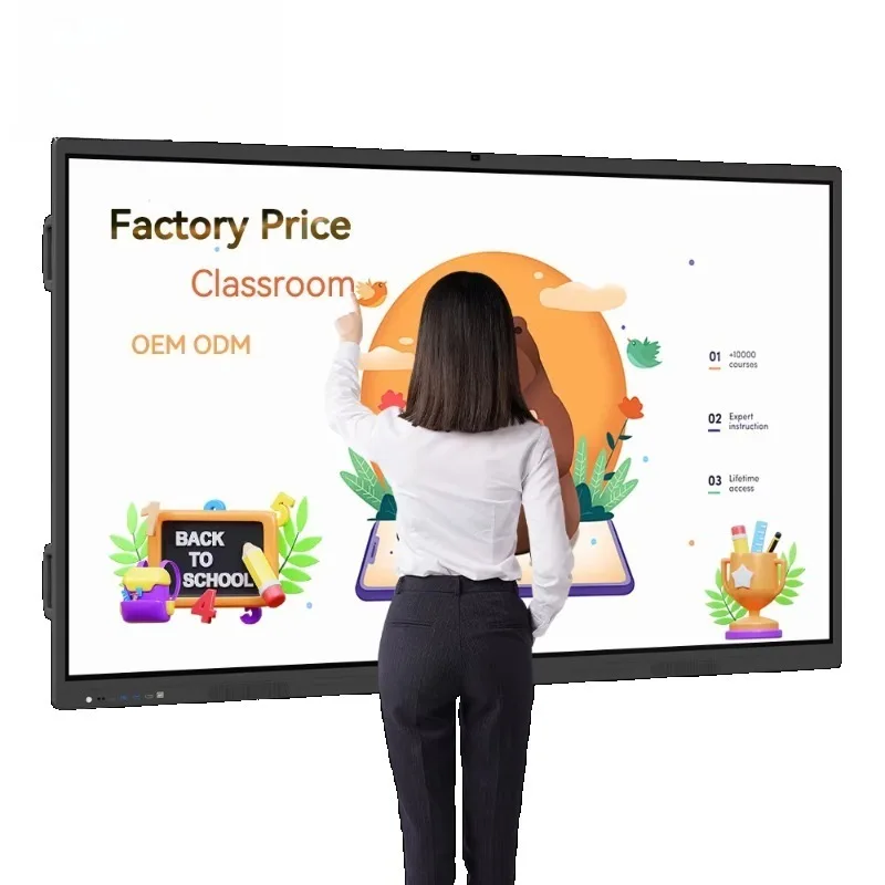 65 75 86 98 Inch   Panel Tablet Whiteboard Smart Board for Teaching Interactive Board 4k