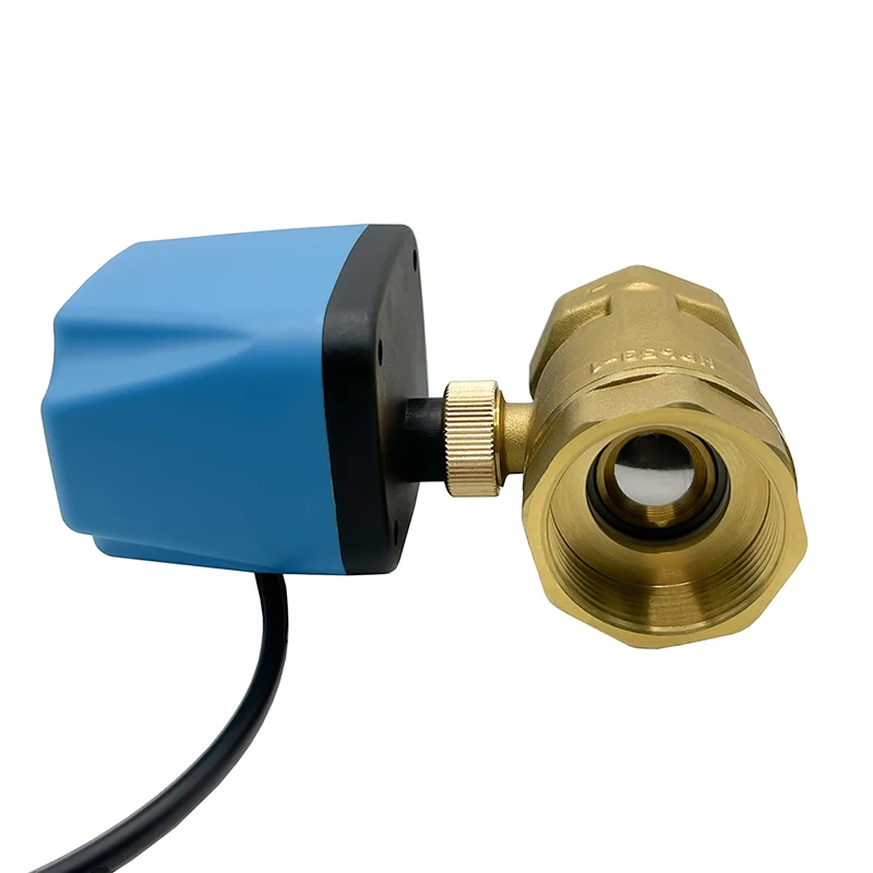 1-1/2'' Two Way Brass Motorized Ball Valve Normally Open Two Wire Control Electric Ball Valve