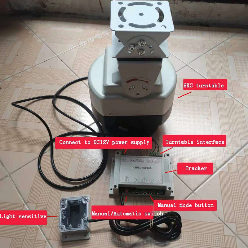 Imagem -02 - Sistema de Rastreamento Automático Solar Pequeno de Dois Eixos para Lente de Focagem Externa e Outros Fins de Rastreamento Uma Vez por Minuto