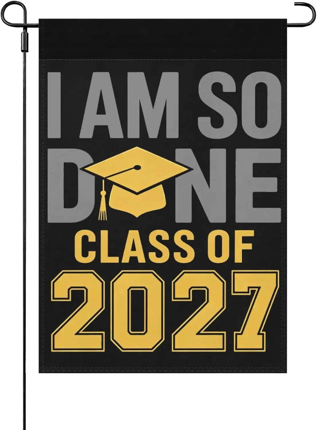 Class Of 2027 Seniors Year So Done Graduate Yard Flags Funny Banners For Beach yyi