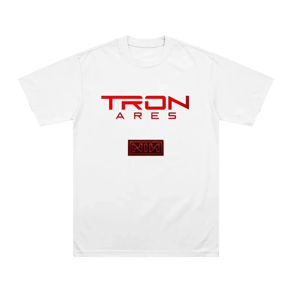 Camisetas de algodão confortáveis ​​Nine Inch Nails Tron Ares, camisetas gráficas de verão masculinas de manga curta, roupas de rua de hip hop