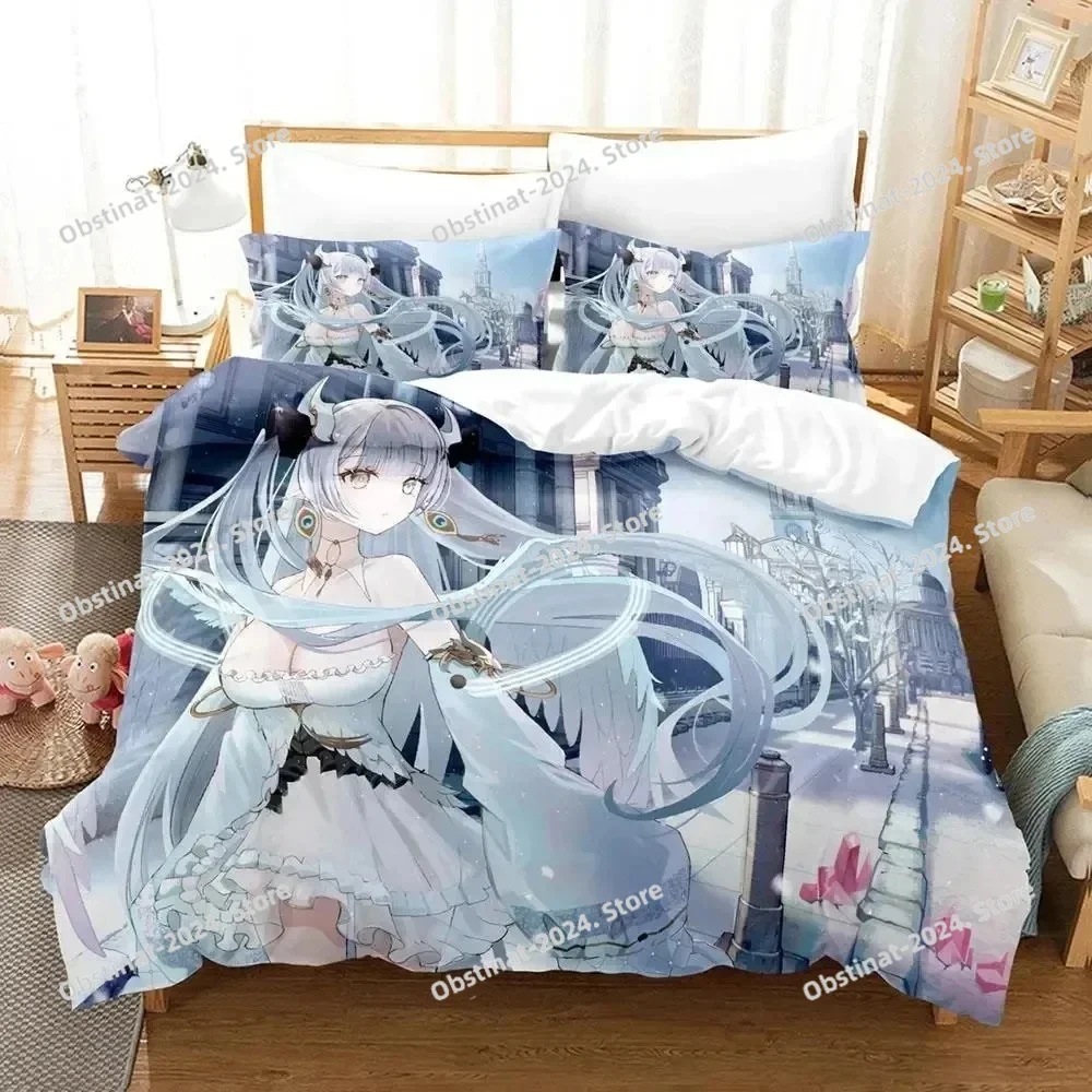 

Anime Echocalypse Game Bedding Set Duvet Cover Bed Set Quilt Cover Pillowcase Comforter king Queen Size Boys Adult Bedding Set