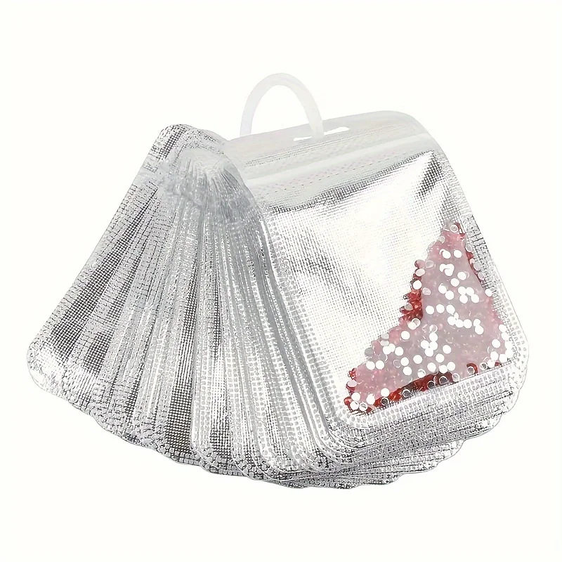 

100Pcs DIY Diamond Painting Tools Self Adhesive Bags Drills Glued Stone Storage Sealing Craft Supplies Embroidery Accessories
