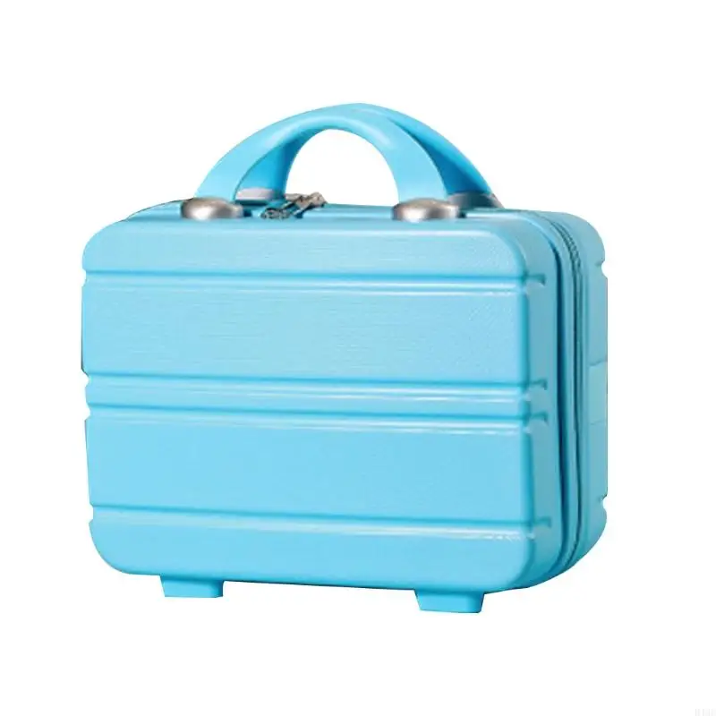 D46C Travel Hand Luggage Cosmetic for Case Small Makeup Carrying Mini Suitcase