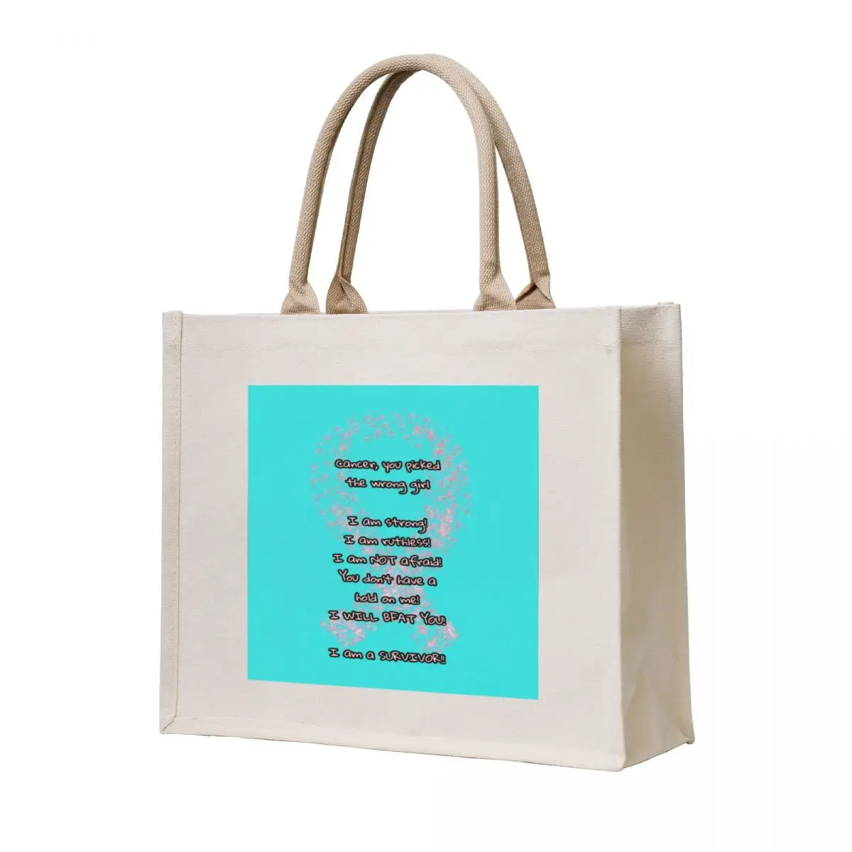 

Cancer survivor Tote Bag Fabric bag Handbags shopper bags for women supermarket folding bag
