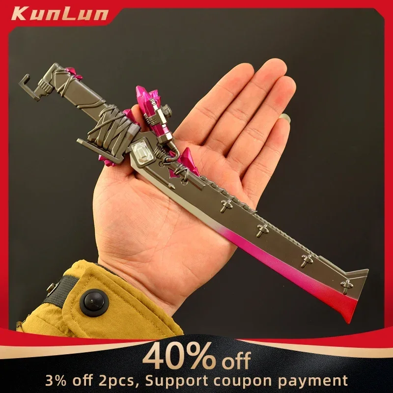 30cm Game for Peace Game Peripherals Weapon Gift Box Set Flame Knife Metal Model Cosplay Prop Ornaments Gifts Collection Toys