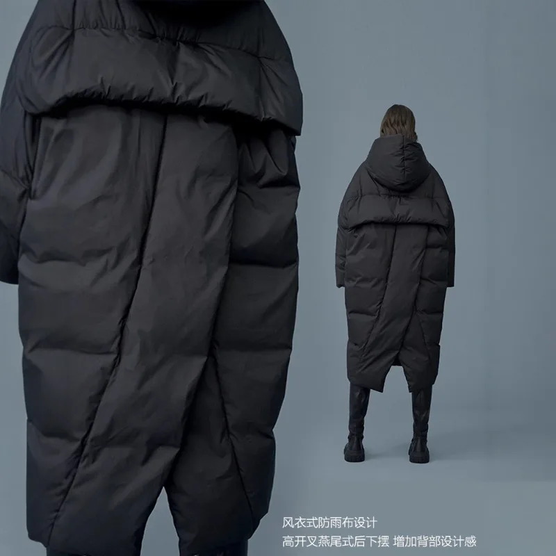 Women's Autumn/Winter Down Jacket White Duck Down Windproof Waterproof Large Thick Warm Simple Comfortable Loose Casual Skinny